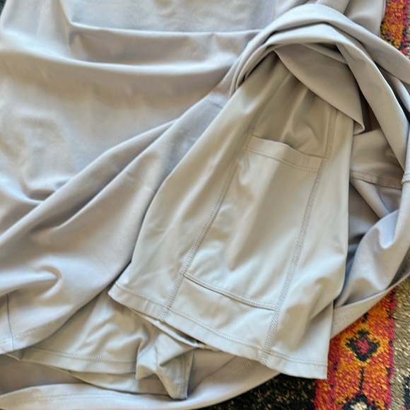 Abercrombie & Fitch One-Shoulder Traveler Mini Dress in blue size Large Tall - Picture 5 of 6